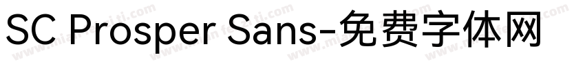 SC Prosper Sans字体转换
